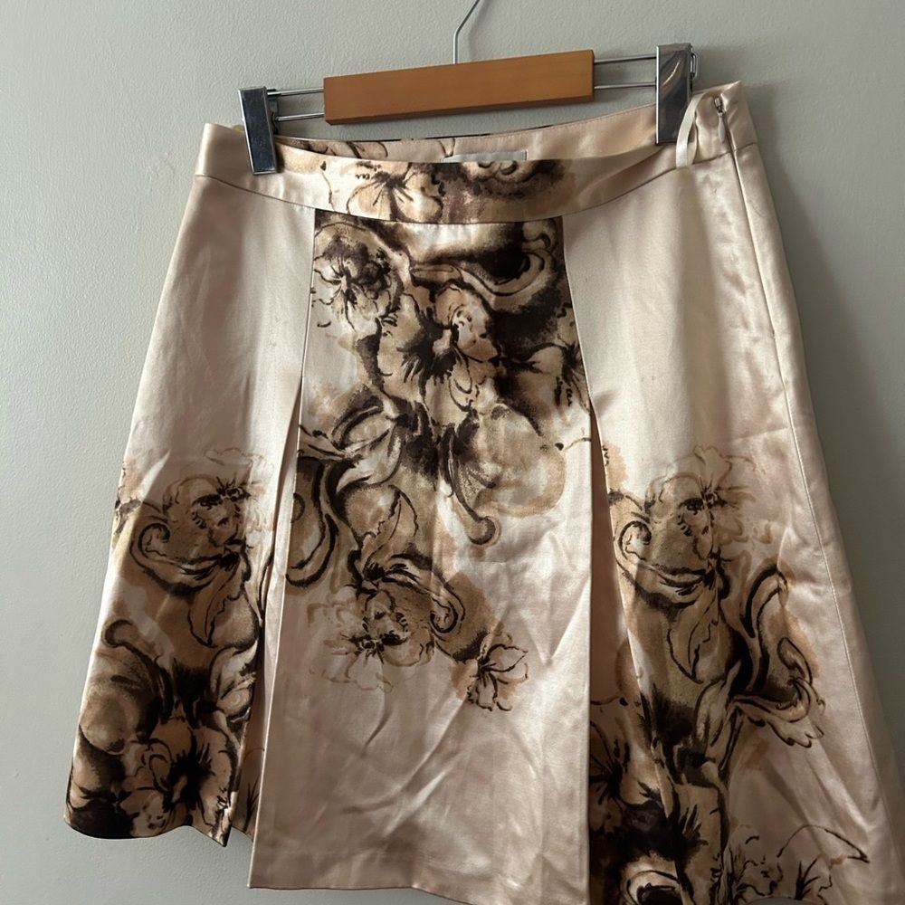 Banana republic silk blend printed skirt 4 - Picture 4 of 9